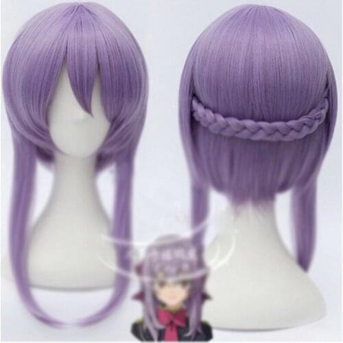 Cartoon Seraph of the end Anime Hiiragi Shinoa Wig Synthetic Hair Cosplay Prop Christmas Party Decor Women Girl Gift 1 pcs
