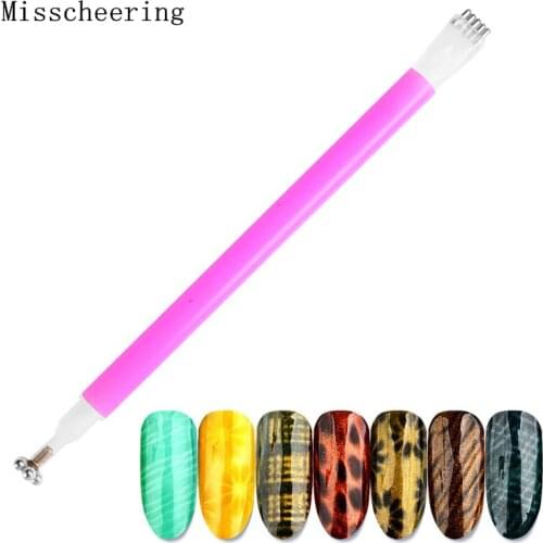 1 pcs Nail Art Magnetic Stick 3D Flower Strip Pattern Design For UV Gel Nail Polish Pen Manicure DIY Accessory Tools