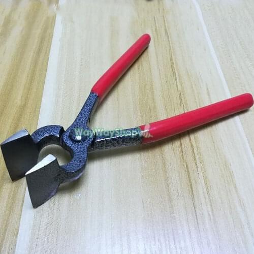 1 Pc Leather Plat Nose Metal Pliers 4.3cm Wide Mouth for Purse Wallet Production Press Clamp Hand Tool