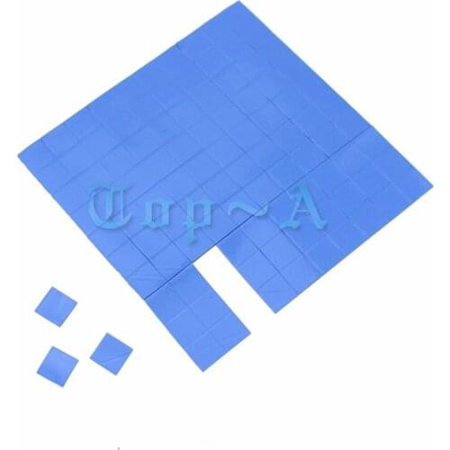 100pcs Gdstime 10mm*10mm*1mm Thermal Pad GPU CPU Heatsink Cooling Conductive Silicone Pads 10mm x 1mm High Quality