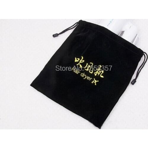100pcs High quality velvet cheap drawstring bag perfume bag custom 15*15cm velvet fabric jewelry bags wholesale for jewelry gift
