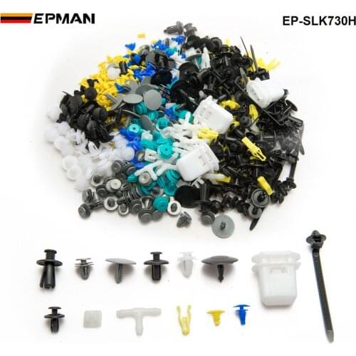 17 Kinds Mixed 730PCS/LOT Auto Fastener Universal Bumper Fixed Clamp Push Clip for All Automobile Series Fastener EP-SLK730H