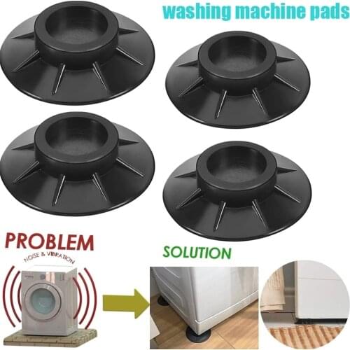 4Pcs Anti Vibration Feet Pads Rubber Legs Slipstop Silent Skid Raiser Mat For Washing Machine Support Dampers Stand Non-Slip Pad