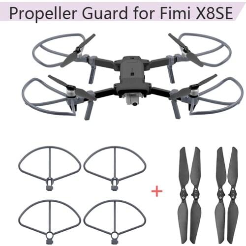4pcs Foldable Propellers for FIMI X8SE Propeller Guard Protection Ring CW CCW Props Blades Quadcopter RC Accessories Parts