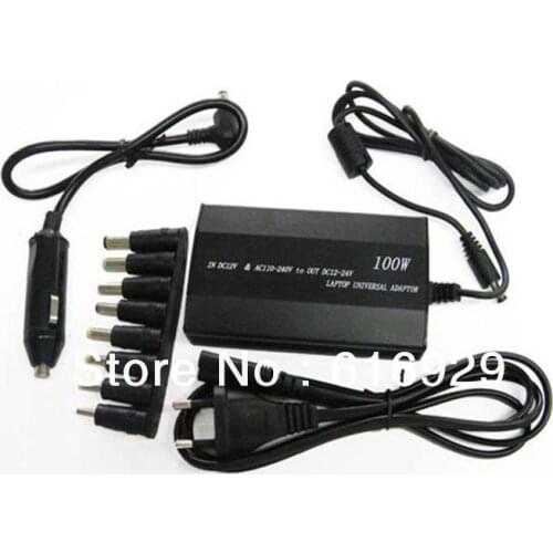 100W Car Universal all-purpose Laptop Notebook POWER CHARGER AC110-240V DC12-24V Charger almighty LAPTOP Power Adaptor PROVIDER