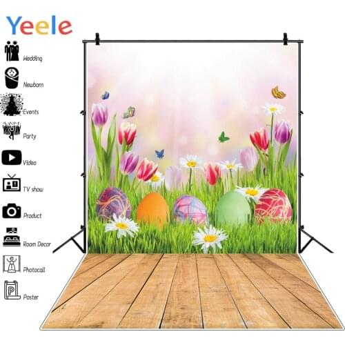 Wood Boards Spring Grassland Flowers Butterfly Child Portrait Photography Backgrounds Photographic Backdrops For Photo Studio