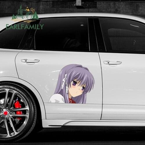 EARLFAMILY 43cm x 37cm For Clannad Kyou Fujibayashi Creative Car Stickers Waterproof Decal Vinyl Material Scratch-Proof Decor