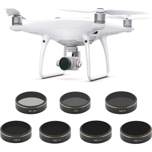 Lens Filter for DJI Phantom 4 Pro Easy Install UV CPL ND4 8 16 32 64 Filters Kit for Phantom 4P Drone Gimbal Camera Accessories