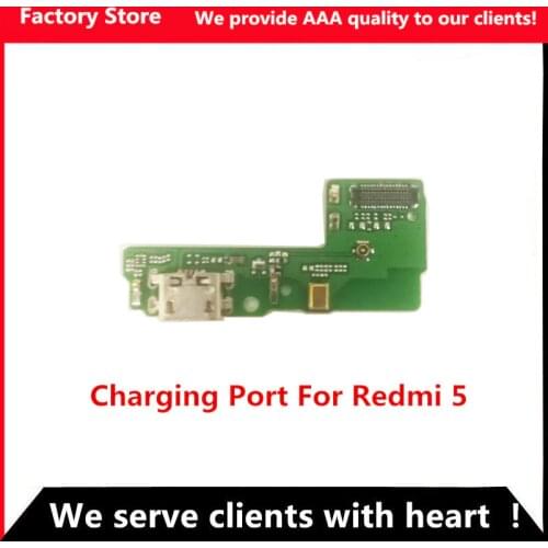 AAA Quality Charging Port For Xiaomi Redmi 5 USB Dock Charging Port + Mic Microphone Moto Module For Redmi 5