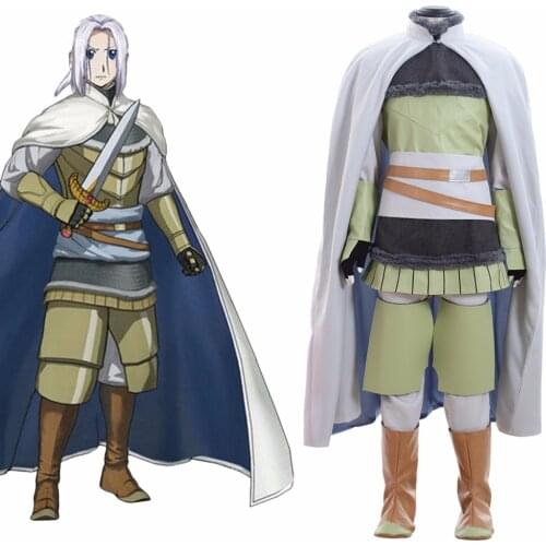Custom Made Arslan Senki The Heroic Legend of Arslan Cosplay Costume Adult Halloween Top Cloak Pants Costume L0516