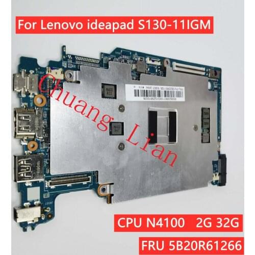 For Lenovo ideapad S130-11IGM laptop motherboard S130/130S_GLK_MB With CPU N4100 2G 32G FRU 5B20R61266 100% Fully Tested