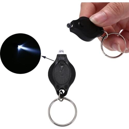 2pcs Mini Pocket Keychain Flashlight Micro LED Squeeze Light Outdoor Camping Ultra Bright Emergency Key Ring Light Torch Lamp