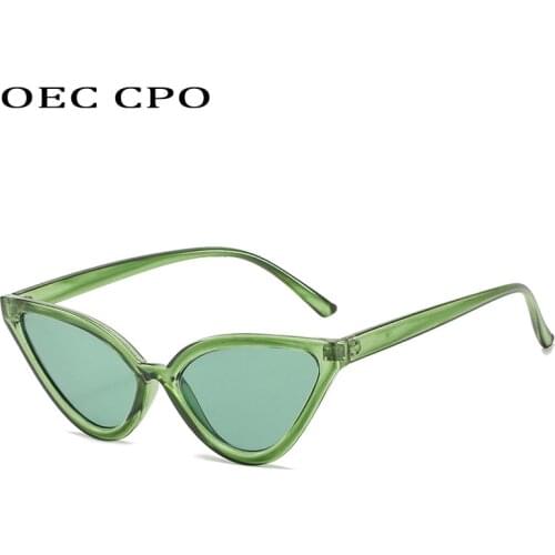 OEC CPO Fashion Women Cat Eye Sunglasses Brand Designer Vintage Sun Glasses Female Trendy Eyeglasses Gafas De Sol UV400 E670
