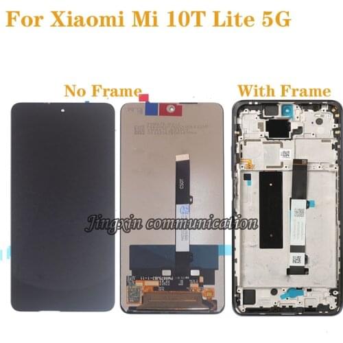 Original For Xiaomi Mi 10T Lite 5G M2007J17G LCD Display Touch Screen Digitizer Assambly For xiaomi mi10t Lite LCD with Frame