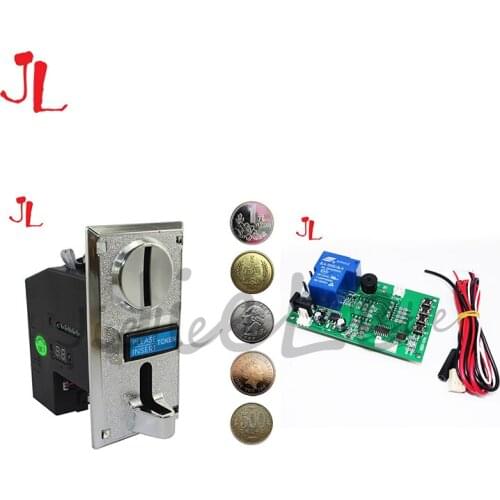 Control Timer Board Power Coin Selector Multi Coin Acceptor CPU Programmable 6 Type Electronic Mechanism Arcade Mech