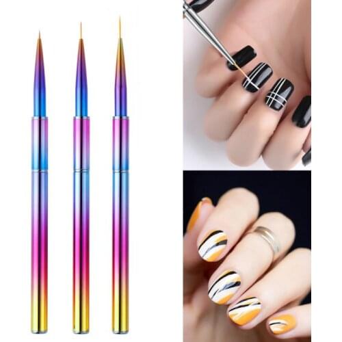 3Pcs/Lot Professional Nail Art Pen Light Therapy Pen Crystal Pen Drawing Pen Nail BrushNail Art Painting Drawing Brush