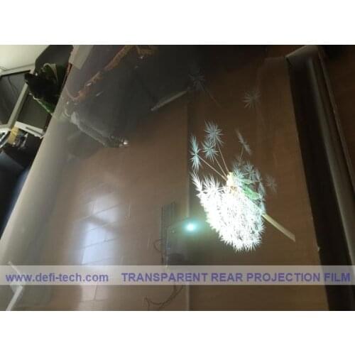 DfLabs Transparent Rear Projector film, Rear projection foil, Rear projection screen