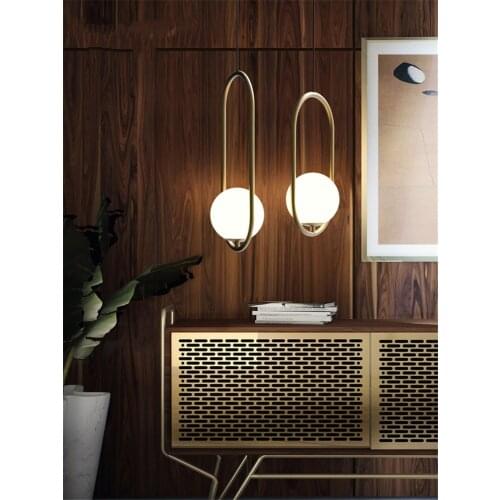 Nordic Ring Runway Iron Vintage Pendant Lights Bedside Bedroom Modern Cafe E27 Oval Hanging Lamps Restaurant Glass Ball Fixtures