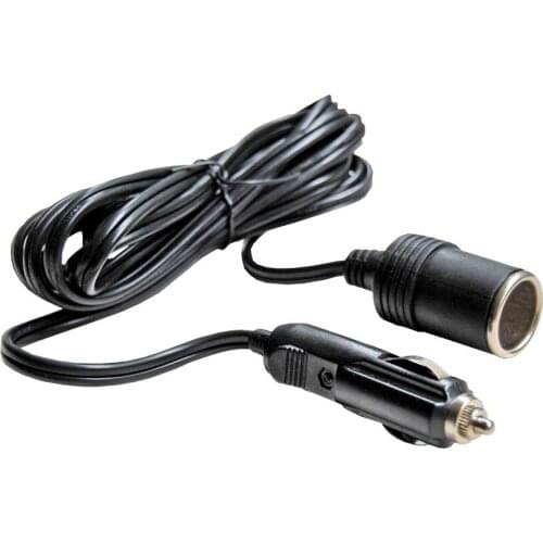 3 Meters Car Power Extension Cable, Copper Wire, Overload Current 18A 12V, for Car Appliances, Air Pump, Cleaner, Wahser etc