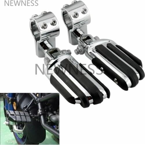 Universal Highway Pegs Footpeg & Mount Motorcycle 1.25" 32mm Highway Bar Foot Pegs Footrest For Harley Sportster Softail XL Dyna
