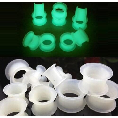 Velishy New 1Pc glow in the dark drum ear expansion body piercing ear defender ear plugs and tunnels
