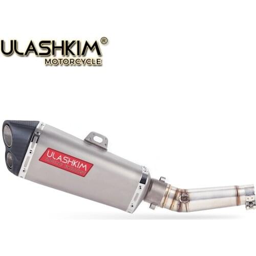 Motorcycle Exhaust Muffler Pipe Link Pipe Carbon Fiber Exhaust Slip on Escape FOR HONDA NC700 NC750 NC750X 2012-2017