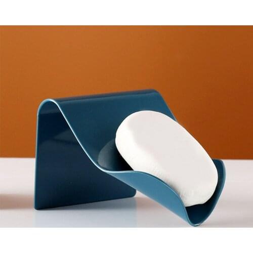 High Quality Seamless Wall-Mounted Soap Holder Drainage Storage Finishing Racks Strong Seamless Stickers Hole-Free Soap Box