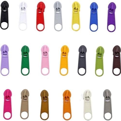 10Pcs/lot Bright Color 3# Spray paint Zinc alloy Zipper Slider Fashion Zipper Puller DIY Handwork Bag/Luggage