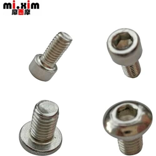 10PCS Bicycles Screws M5 Mountain Bikes Stem stainless steel inner six corner Screws high strength screws