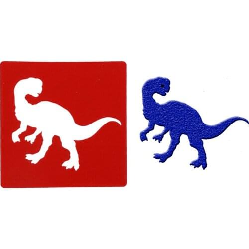 14*14 Dinosaur pvc Layering Stencils for DIY Scrapbooking/photo album Decorative Embossing DIY Paper Cards Crafts