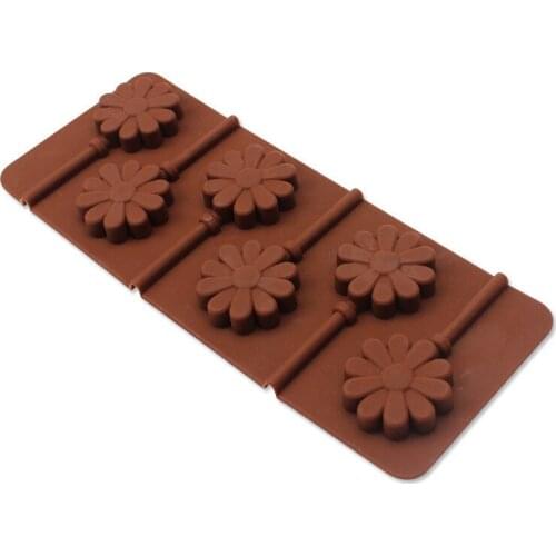 6 Flowers Silicone Cake Bakeware Tools Chocolate Ice Mold Cake Decoration Jelly Pudding Kitchen Cooking