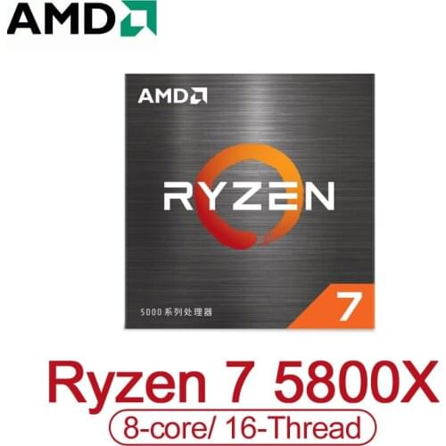 AMD Ryzen 7 5800X 8-core, 16-Thread Unlocked Desktop Processor