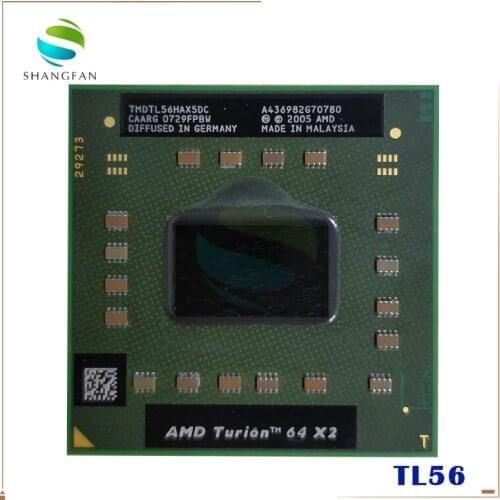 AMD Turion 64 X2 Mobile technology TL-56 TL 56 TL56 1.8 GHz Dual-Core Dual-Thread CPU Processor TMDTL56HAX5DC Socket S1