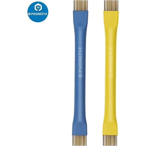 Anti-Static Insulation Hard Brush For Phone PCB BGA Motherboard Circuit IC Chips Cleaning Repair Double Head Brush Cleaning Tool