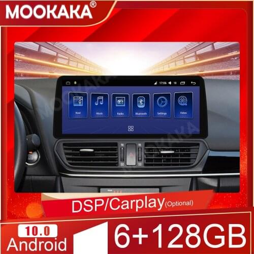 6+128GB Android 10.0 For Mazda 3 Angkesaila 2014-19 Car Multimedia Player Auto Stereo Tape Recorder Navigation Head Unit Carplay