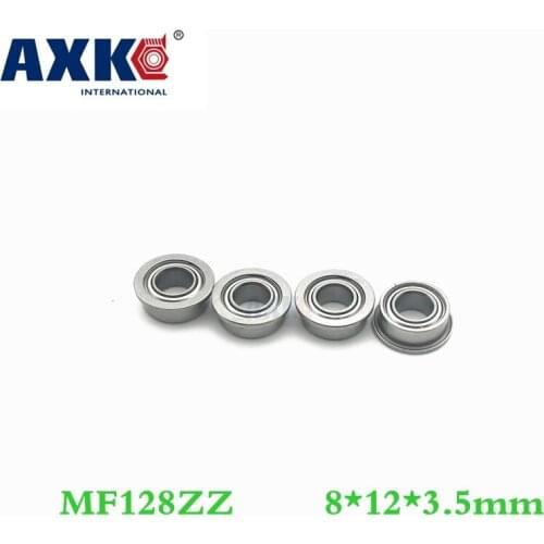 Axk 50pcs Free Shipping Boutique Flange Ball Bearings Mf128zz / Lf1280zz Size 8*12*13.6*3.5*0.8 Mm