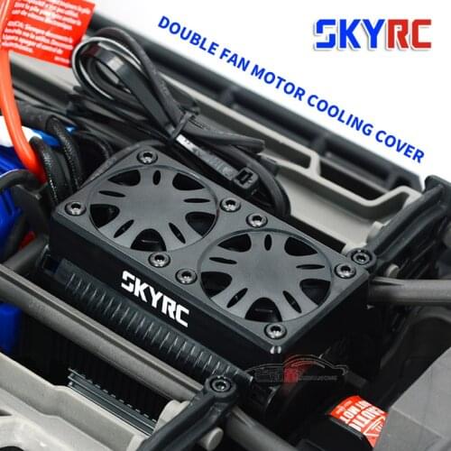 SKYRC TRAXXAS X-Maxx Dual Motor Cooling Fan Heat Sink Radiator Cover Shell 5V Receives Power Supply 1/5 RC Model Car