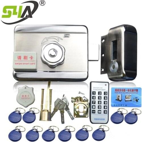 Electric Rim Lock 12VDC With Double Cylinder For Apartment Steel Gate Locks Cylinder Lock