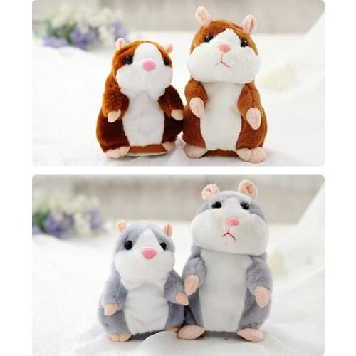 Speaking Electric Hamster Shaking Nodding Vole Dude Plush Toy