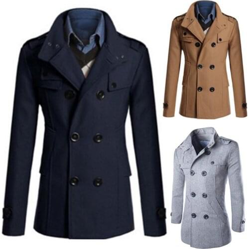 JustSaiyan Men's Double Breasted Coats