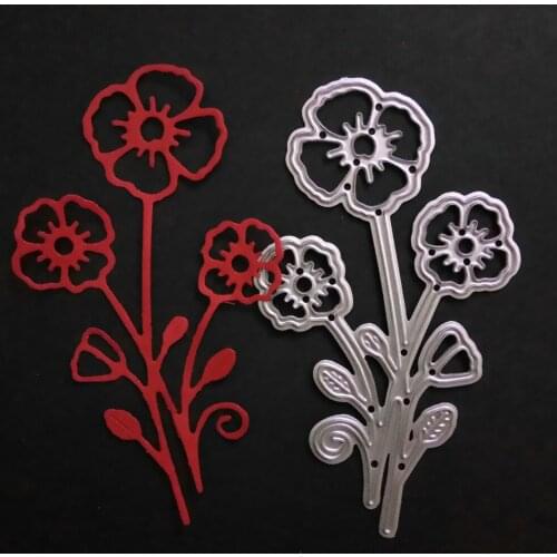 JX-LCLYL 1pc 84x48mm Flower 8.4x4.8cm Cutting Dies Stencil Paper Cards Embossing Die Cutter Craft DIY