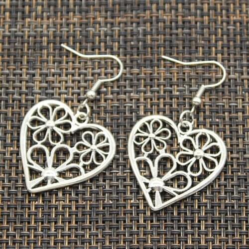 Hot Sales Arrow Through The Heart Butterfly Pendants DIY Earringgs For Gift