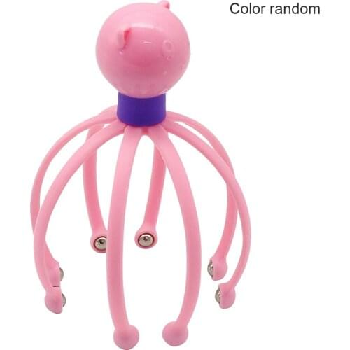 Head Massager Neck Massage Octopus Scalp Stress Relax Spa Healing Alloy Health Care Tool Body Head Massage Beauty Tool