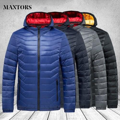 Men Jacket Parkas Coat 2021 Winter Brand Warm Waterproof Thick Mens New Autumn Windproof Hooded Slim Parkas Jacket Men Overcoats