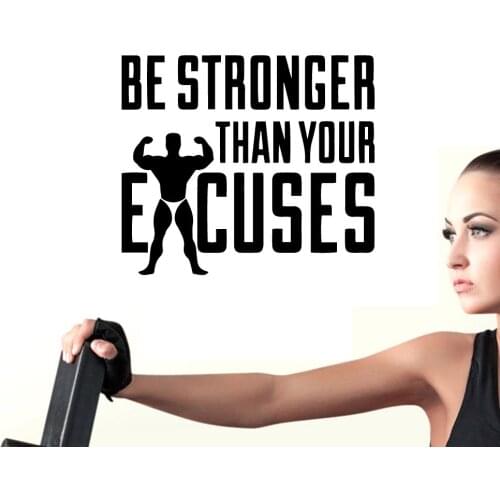 Drop Shipping GYM Decal Removable Vinyl Mural Poster For Kids Rooms Diy Home Decoration Vinyl Decals