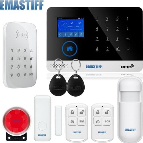 English/Russian/Spanish/German/Polish WiFi Alarm System Home GSM Alarm Systems IOS ANDROID APP Alarm System Security