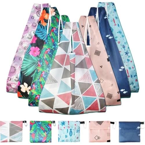 Folding Printed Shopping Bags Reusable Shopper Bag Tote Bags Eco-Friendly Grocery Bag Women Shopping Handbag