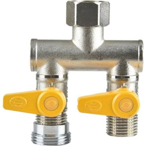 Washing machine faucet one inlet two outlet Splitter two-way three-way four-way valve DN15 DN20 adapter