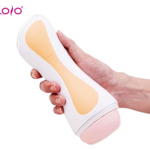 OLO Male Masturbator Cup Soft Pussy Sex Toys Tight Vagina Adult Endurance Exercise Sex Products Vacuum Pocket Cup for Men