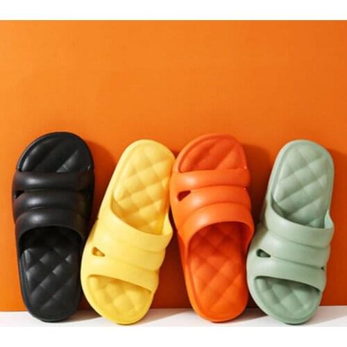 Bathroom Slipper Non-Slip Open Toe Super Soft Thick Sole Sandals Floor Flat Shoes Lovely Indoor Bathroom Home Beach Slippers